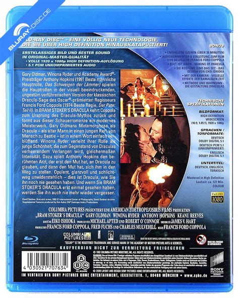 Bram Stoker S Dracula Blu Ray Film Details Bluray Disc De