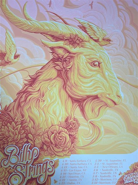 Billy Strings 2022 Andrew Ghrist Poster Spring Tour Sold Out Posters