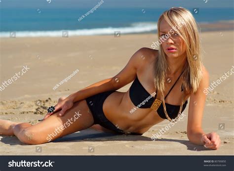 Sexy Beach Girl Micro Bikini Stock Photo Shutterstock