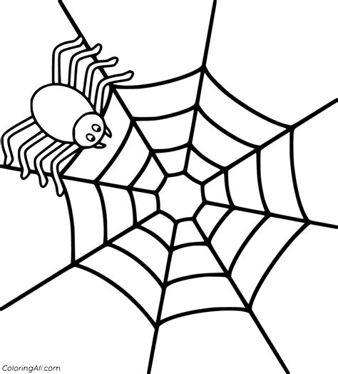 22 Free Printable Spider Web Coloring Pages In Vector Format Easy To