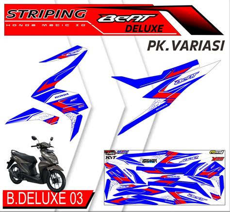 Striping Beat Deluxe Sticker Striping List Variasi Motor Beat Deluxe