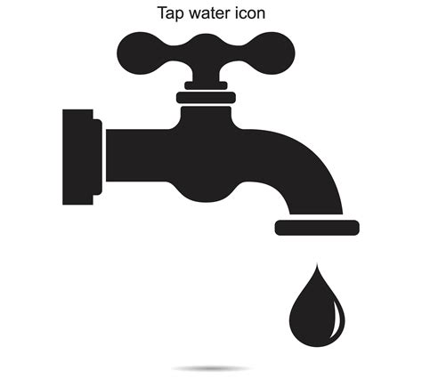 tap water icon vector illustration  vector art  vecteezy