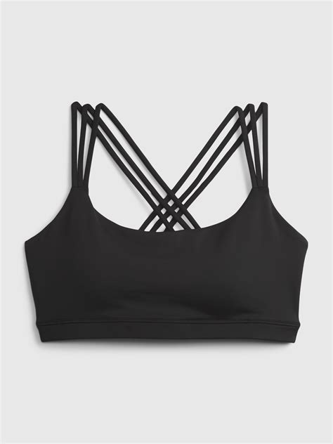 GapFit Eclipse Medium Support Strappy Sports Bra Gap