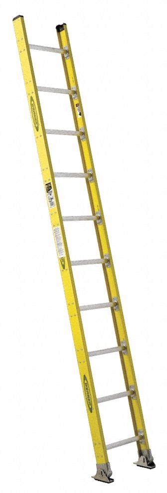 Werner In Overall Ht Fiberglass Straight Ladder D