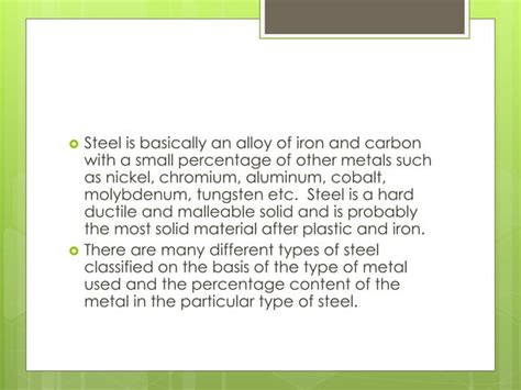 Types of steel | PPT