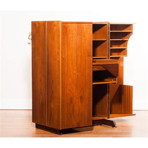 Mid Century Magic Box Desk In Teak MUMENTHALER MEIER 1960s