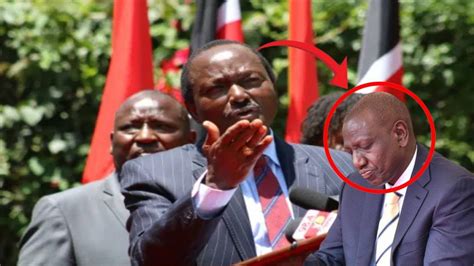 Breaking News Fearless Kalonzo Musyoka Exposes President Ruto Badly For