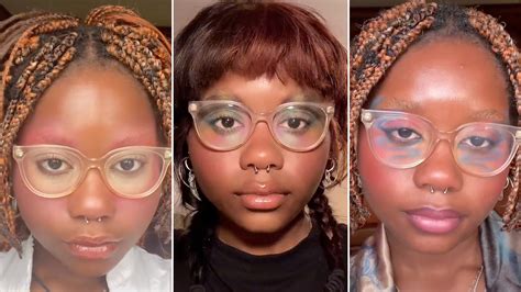 This Tiktoker Went Viral For Her Genius Glasses Shaped Eye Makeup See Video Allure