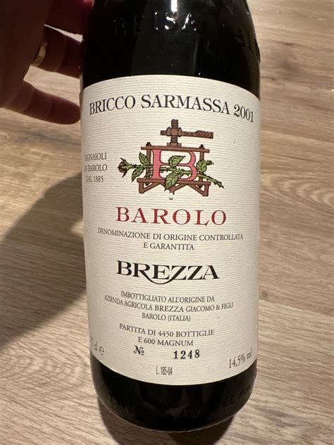 Giacomo Brezza E Figli Barolo Riserva Vigna Bricco Sarmassa Italy