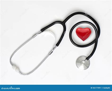 Stethoscope & Heart Stock Photo - Image: 46177091