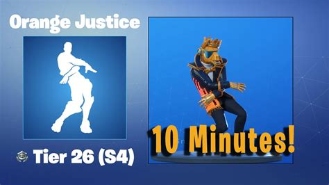 Orange Justice 10 Minutes Fortnite Emote Youtube