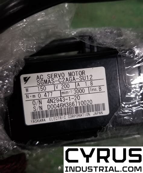 Yaskawa Sgmas C Aga Su Ac Servo Motor Rpm