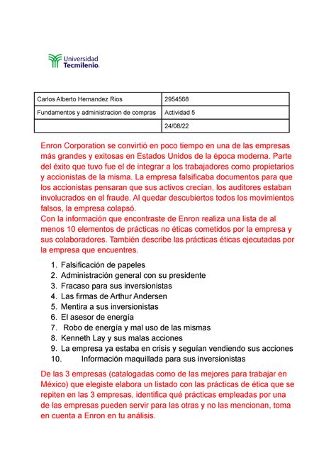 Actividad 5 Completa Act 5 Carlos Alberto Hernandez Rios 2954568