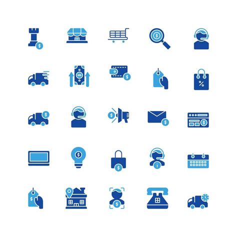 Ecommerce Icon Set Glyph Icon Collection Containing Icons 38459520