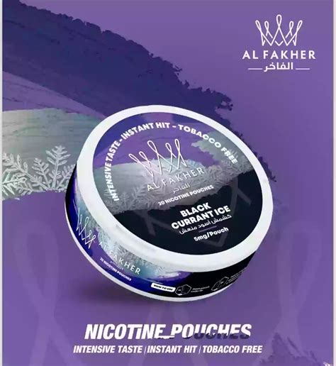 AL Fakher Black Currant Ice Nicotine Pouches In Dubai UAE Vape Boss