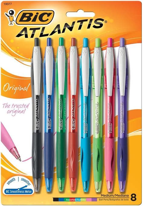 Amazon Bic Atlantis Original Retractable Ballpoint Pens Pkg