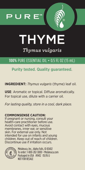 Pure Thyme Essential Oil Last Chance