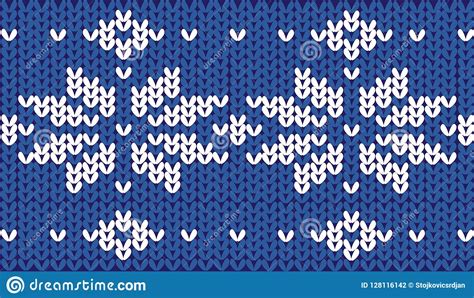 Nordic Knitted Seamless Pattern Vector Illustration CartoonDealer