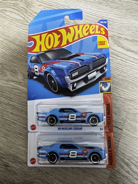 Hot Wheels Muscle Mania 68 Mercury Cougar Hobbies Toys Toys