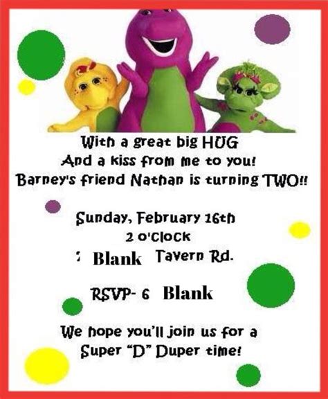 Barney Themed Birthday Party Artofit