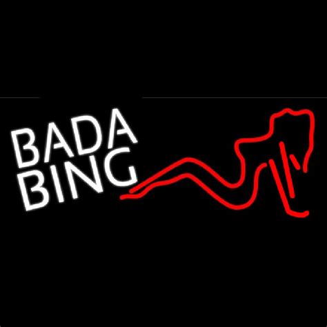 Custom White Bada Bing Girl Neon Sign USA – Custom Neon Signs Shop – Neon Signs USA