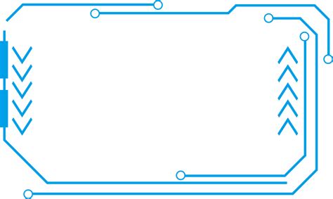 Tech Border Blue Minimalist Lines Png And Psd Diagram Transparent Png