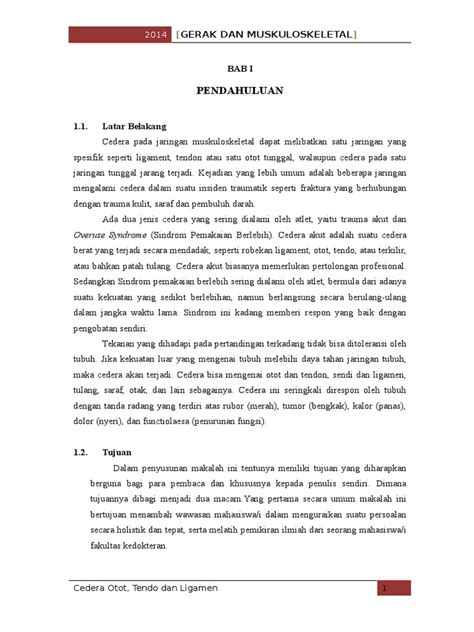 Makalah Cedera Otot Pdf