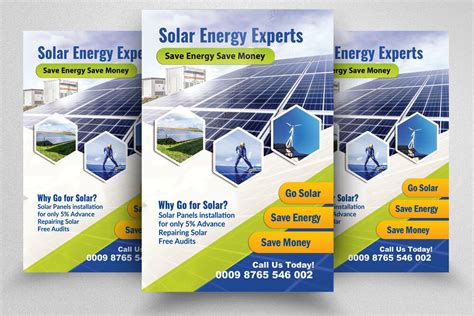 Solar Energy Installation Flyer/Poster By Designhub | TheHungryJPEG