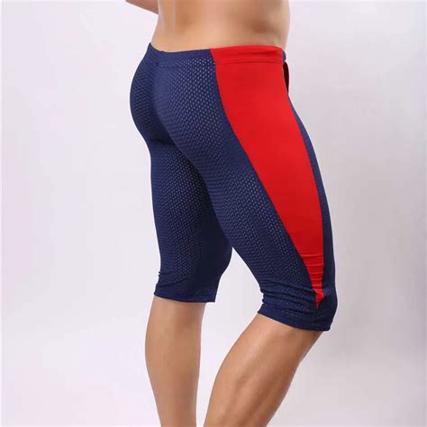 Men S Training Shorts Breathable Mesh Sport Shorts Men Tights Spandex Elastic Running Training