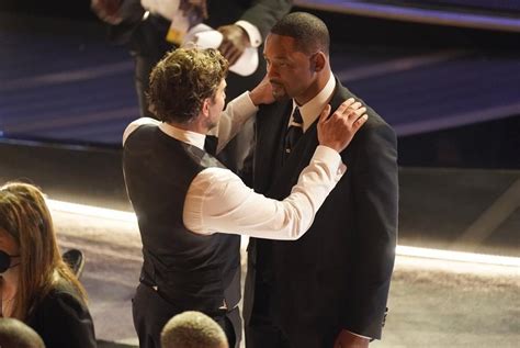 Will Smith Refused To Leave The Oscars After Slapping Chris Rock Npr