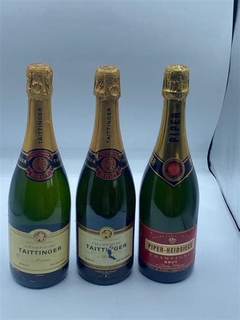 Tattinger X2 Piper Heidsieck Reims Brut 3 Pullot 0 7 Catawiki