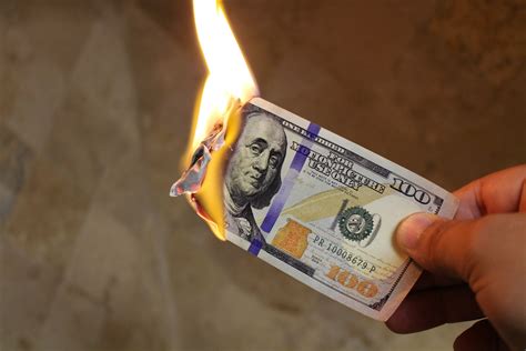 Free Images Hand Flame Cash Prop Dollars Benjamins Burning