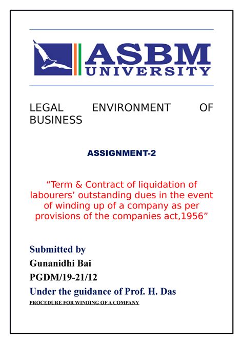 Legal Environment Of Business Assignment Legal Environment Of Business Assignment “term