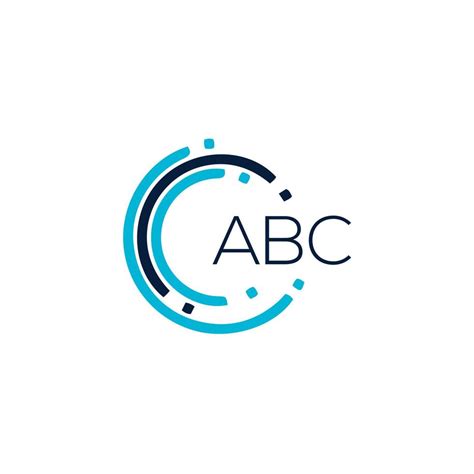 Abc Letter Logo Design On White Background Abc Creative Initials