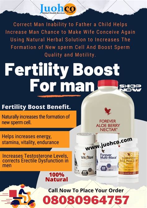 Fertility Boost For Man Fertility Products Pack Enhance Sexual Performance Health Nigeria