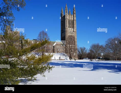 Princeton Nj 4 Feb 2021 View Of The Cleveland Carillon Tower At The