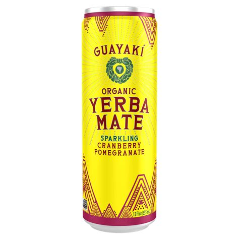 Buy Guayaki Yerba Mate Cranberry Pomegranate Sparkling Clean Energy