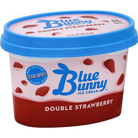 Blue Bunny Ice Cream Double Strawberry Fruit Flavors Sendiks Food