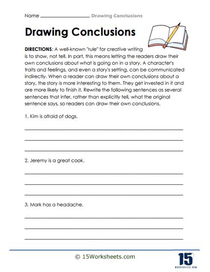 Drawing Conclusions Worksheets 15 Worksheets