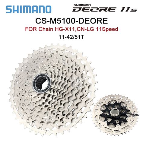 Original SHIMANO Deore CS HG M5100 11 Speed Cassette 11 42T 11 51T