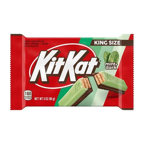 Kit Kat Duos Dark Chocolate Mint Wafer King Size Candy Bar 3 Oz