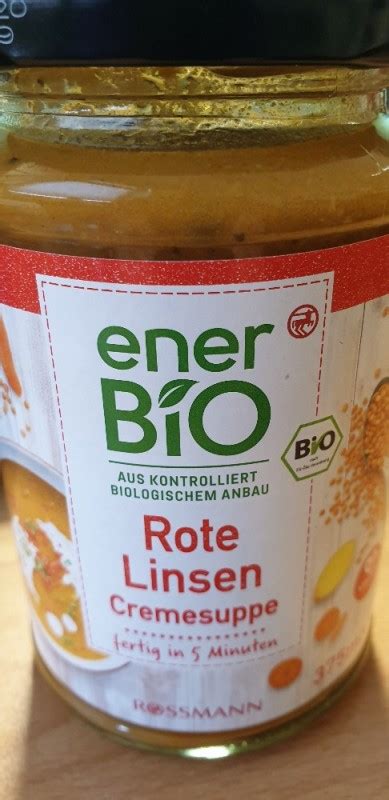 Enerbio Rote Linsen Cremesuppe Kalorien Neue Produkte Fddb