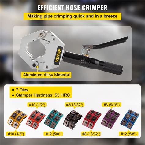 Mophorn Hydraulic Hose Crimper Hydra Krimp 71500 Manual AC Hose Crimper