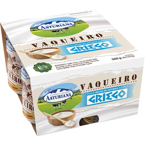 Vaqueiro Yogur Natural Cremoso Pack Unidades G Asturiana