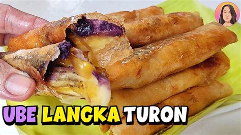 How To Make Ube Langka Turon Turon Recipe Mame Len Youtube