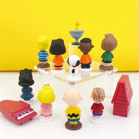 Hot Peanuts Charlie Brown Snoopy Playset Figure Cake Topper Usa Toy Set Ebay Uk