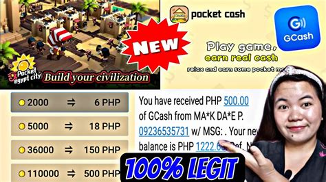 Pocket Egypt City Legit App Earn Free 6 Up To 500 Direct Gcash New