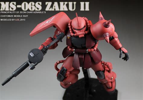 GUNDAM GUY: MG 1/100 MS-06S Zaku II Char Custom Ver 2.0 - Customized Build