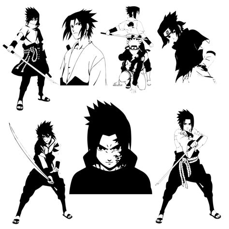 Sasuke Uchiha Svg Bundle Manga Svg Japanese Svg Anime Svg Etsy