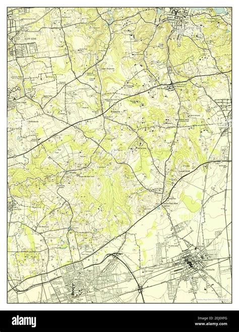 Hicksville New York Map 1947 124000 United States Of America By